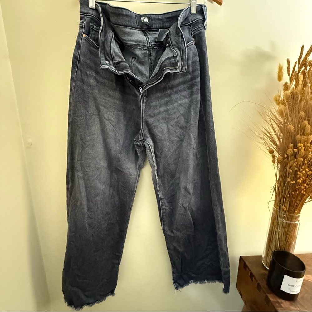 PAIGE Charcoal Flare Jeans